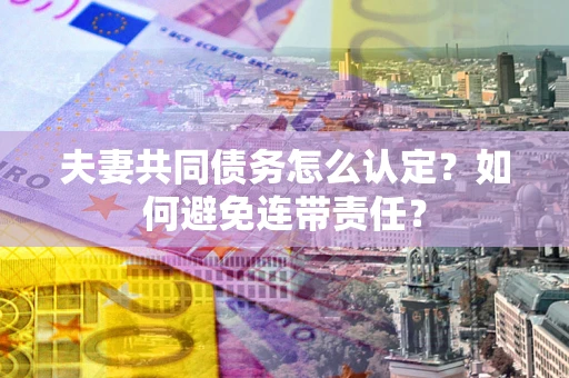 北京夫妻共同债务怎么认定？如何避免连带责任？