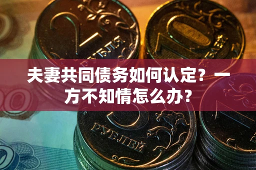 北京夫妻共同债务如何认定？一方不知情怎么办？