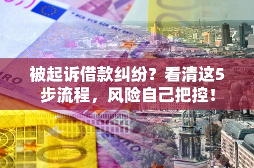 北京被起诉借款纠纷？看清这5步流程，风险自己把控！
